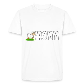 Lammfromm - Vous êtes innocent. TOUJOURS! - T-shirt Premium bio Homme - blanc - Devant - Nico (187cm)