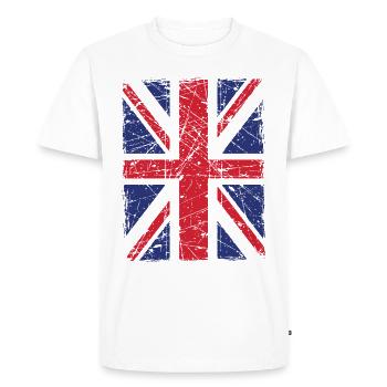 Union Jack - T-shirt Premium bio Homme - blanc - Devant - Nico (187cm)