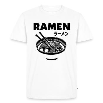Ramen - T-shirt Premium bio Homme - blanc - Devant - Nico (187cm)