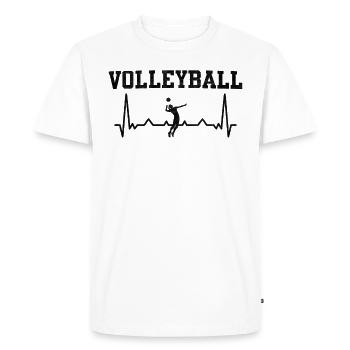 Volley-ball Drôle de cadeau pour les parents de l’entraîneur - T-shirt Premium bio Homme - blanc - Devant - Nico (187cm)