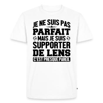 Je Suis Un Supporter De Lens Parfait - T-shirt Premium bio Homme - blanc - Devant - Nico (187cm)