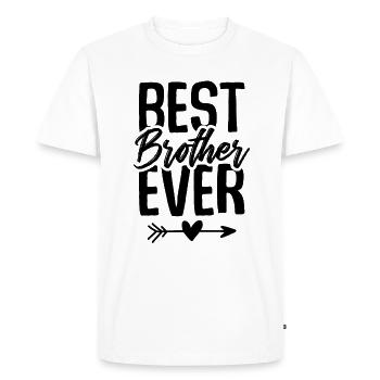 meilleur frère - T-shirt Premium bio Homme - blanc - Devant - Nico (187cm)