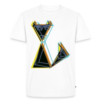 CAT DIX-SEPT - T-shirt Premium bio Homme - blanc - Devant - Nico (187cm)