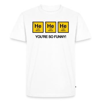 IL IL IL VOUS ÊTES SI DRÔLE - T-shirt Premium bio Homme - blanc - Devant - Nico (187cm)