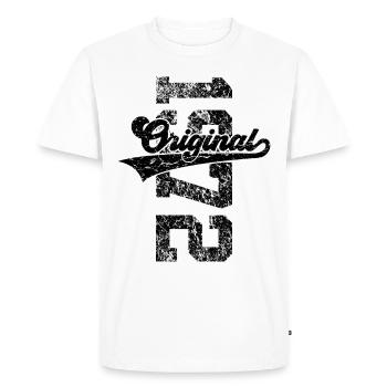 54E ANNIVERSAIRE ORIGINAL 1972 - T-shirt Premium bio Homme - blanc - Devant - Nico (187cm)