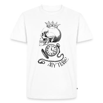 MON TEMPS - T-shirt Premium bio Homme - blanc - Devant - Nico (187cm)