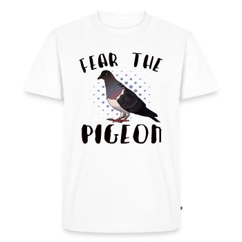 Pigeon Pigeon Racing Pigeon Racer Pigeon Keeper - T-shirt Premium bio Homme - blanc - Devant - Nico (187cm)