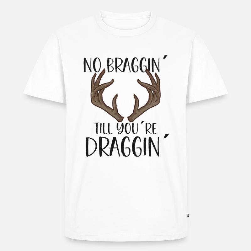 Hirschjagd Hirschjäger Jagdsaison Bockjagd - Männer Premium Bio T-Shirt - Weiß