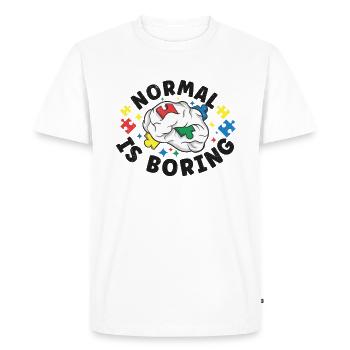 Sensibilisation à l’autisme Maladie autistique Poison autistique - T-shirt Premium bio Homme - blanc - Devant - Nico (187cm)