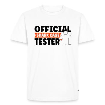 Amputation de l’amputation du bras de la main requise - T-shirt Premium bio Homme - blanc - Devant - Nico (187cm)