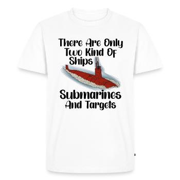Submariner Définition Sous-marin Vétéran Cadeau - T-shirt Premium bio Homme - blanc - Devant - Nico (187cm)