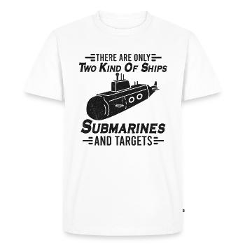 Submariner Définition Sous-marin Vétéran Cadeau - T-shirt Premium bio Homme - blanc - Devant - Nico (187cm)