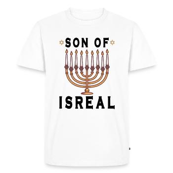 Israelite Jew Israelite Heritage Jewish Israel Jew - Men's Premium Organic T-Shirt - white - Front - Nico (187cm)