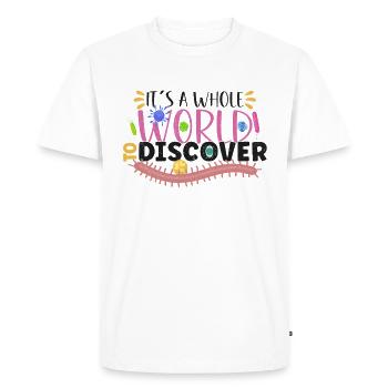 Microbiologiste Laboratoire de microbiologie Staphylocoque Biologie - T-shirt Premium bio Homme - blanc - Devant - Nico (187cm)