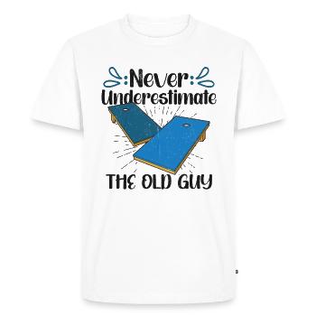 Cornhole Throwing Cornhole joueur Amoureux de Cornhole - T-shirt Premium bio Homme - blanc - Devant - Nico (187cm)
