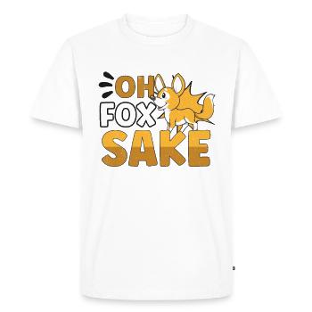 Amateurs de renards Renards Amour renard roux Cuter - T-shirt Premium bio Homme - blanc - Devant - Nico (187cm)