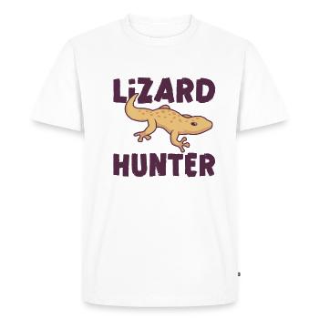 Lézard Barbu Dragon Amoureux Des Reptiles Amoureux - T-shirt Premium bio Homme - blanc - Devant - Nico (187cm)