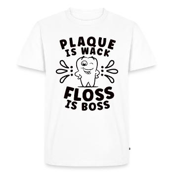 Idée cadeau d’hygiéniste dentaire dentiste: Amour interdit - T-shirt Premium bio Homme - blanc - Devant - Nico (187cm)