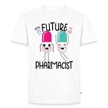 Drôle de pharmacien-pharmacie-technicien-pharmacie - T-shirt Premium bio Homme - blanc - Devant - Nico (187cm)