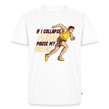 Runners's Half Marathon Finishers - Men's Premium Organic T-Shirt - white - Front - Nico (187cm)