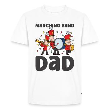 Marching Band Clarinetist School Rehearsal Music - Men's Premium Organic T-Shirt - white - Front - Nico (187cm)