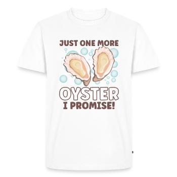 Amateurs d’huîtres Drôle d’huîtres Shucker d’huîtres - T-shirt Premium bio Homme - blanc - Devant - Nico (187cm)