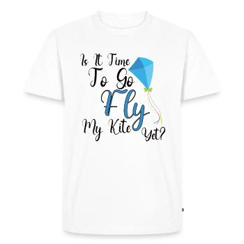 Kite Flying Kite Fan pour les amateurs de vol Fite - T-shirt Premium bio Homme - blanc - Devant - Nico (187cm)