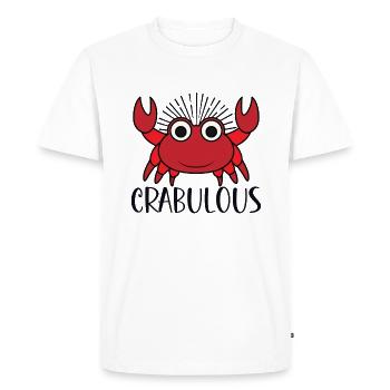 Crab Crab Shrimp Whisperer Crab Hunting Fisherman - Men's Premium Organic T-Shirt - white - Front - Nico (187cm)