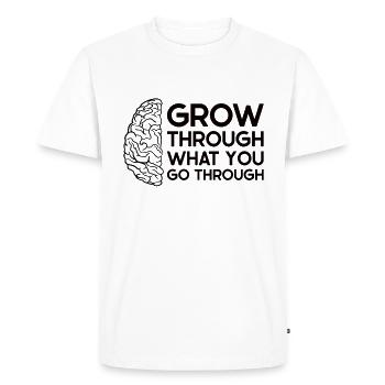 Stroke Survivor Stroke Awareness - Men's Premium Organic T-Shirt - white - Front - Nico (187cm)