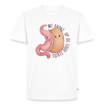 Gastrectomie à la manche Gastrectomie à la manche - T-shirt Premium bio Homme - blanc - Devant - Nico (187cm)