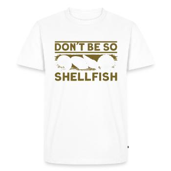 seashells shell collector shell collecting Gift - Men's Premium Organic T-Shirt - white - Front - Nico (187cm)