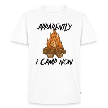 Scout Camping Outdoor Campfire Hiking Backpacking - Men's Premium Organic T-Shirt - white - Front - Nico (187cm)
