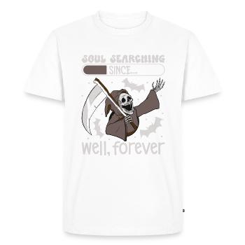 Drôle Grim Reaper Lover Halloween Horreur - T-shirt Premium bio Homme - blanc - Devant - Nico (187cm)