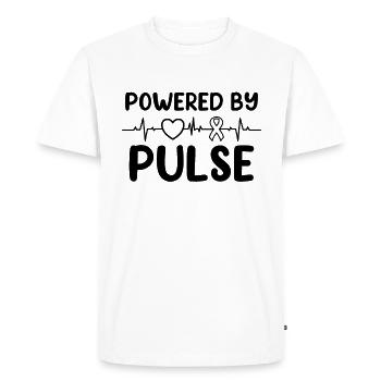 Healthy Heartbeat February Heart Awareness - Men's Premium Organic T-Shirt - white - Front - Nico (187cm)