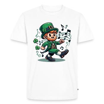 Irish Dancing Ireland Outfit Irish Music - Men's Premium Organic T-Shirt - white - Front - Nico (187cm)
