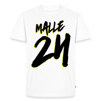 Malle 24 Mallorca - T-shirt Premium bio Homme - blanc - Devant - Nico (187cm)