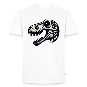 Chasseur de fossiles, Chasseur de fossiles, Paléontologue - T-shirt Premium bio Homme - blanc - Devant - Nico (187cm)