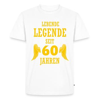 Légende vivante 60 ans 60e anniversaire drôle - T-shirt Premium bio Homme - blanc - Devant - Nico (187cm)