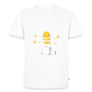 Concours de mots Spelling Bee Champion - T-shirt Premium bio Homme - blanc - Devant - Nico (187cm)