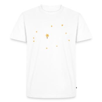 Concours de mots Spelling Bee Champion - T-shirt Premium bio Homme - blanc - Devant - Nico (187cm)