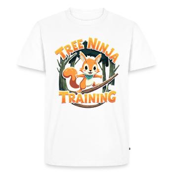 Squirrel Watching Enthusiast Wildlife - Men's Premium Organic T-Shirt - white - Front - Nico (187cm)