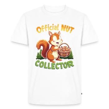 Squirrel Watching Enthusiast Wildlife - Men's Premium Organic T-Shirt - white - Front - Nico (187cm)