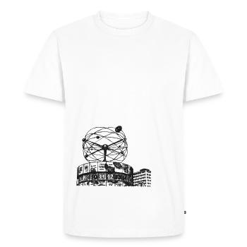 Horloge mondiale - T-shirt Premium bio Homme - blanc - Devant - Nico (187cm)