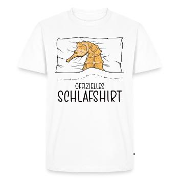 Pyjama officiel Pyjama Pyjama Hippocampe - T-shirt Premium bio Homme - blanc - Devant - Nico (187cm)