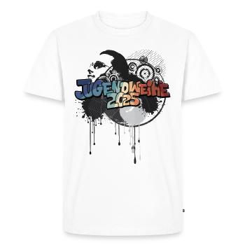Jugendweihe 2025 Jugendweiheshirt - Männer Premium Bio T-Shirt - Weiß - Vorne - Nico (187cm)