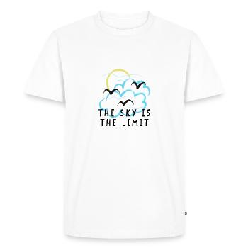 Sky is the Limit Motivation - T-shirt Premium bio Homme - blanc - Devant - Nico (187cm)