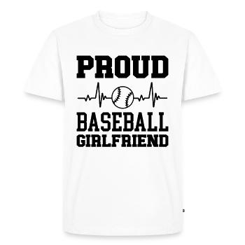 Baseball Baseball Ami Joueur de baseball - T-shirt Premium bio Homme - blanc - Devant - Nico (187cm)