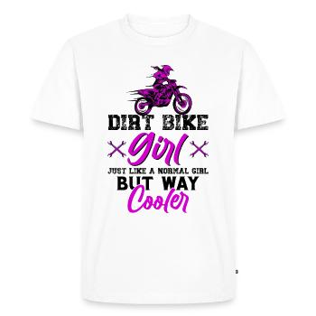 Motocross filles - T-shirt Premium bio Homme - blanc - Devant - Nico (187cm)