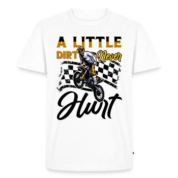 motocross fille motocross femme moto tout-terrain - T-shirt Premium bio Homme - blanc - Devant - Nico (187cm)
