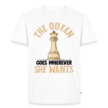 Chess Piece - Men's Premium Organic T-Shirt - white - Front - Nico (187cm)